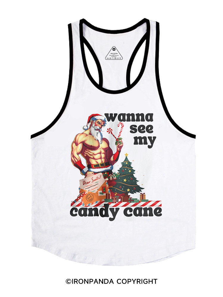 Wanna see my candy cane Stringer Gym Vest