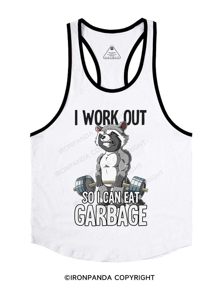 I workout so I can eat garbage Stringer Gym Vest
