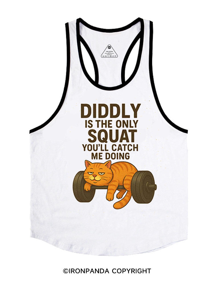 Diddly is the only squat you’ll catch me doing Stringer Gym Vest