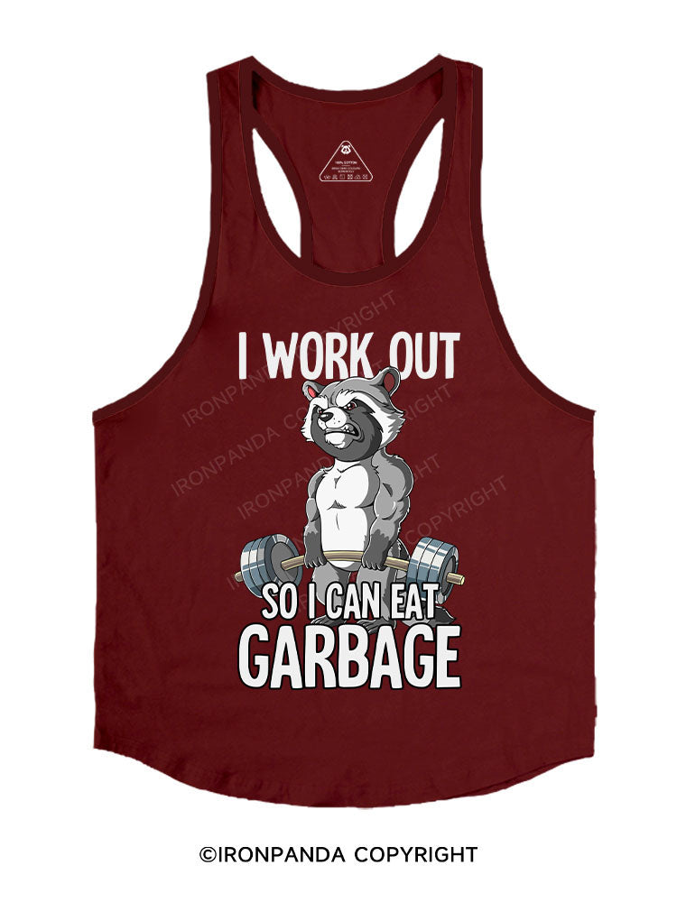 I workout so I can eat garbage Stringer Gym Vest