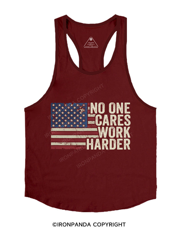 NO ONE CARES WORK HARDER Stringer Gym Vest