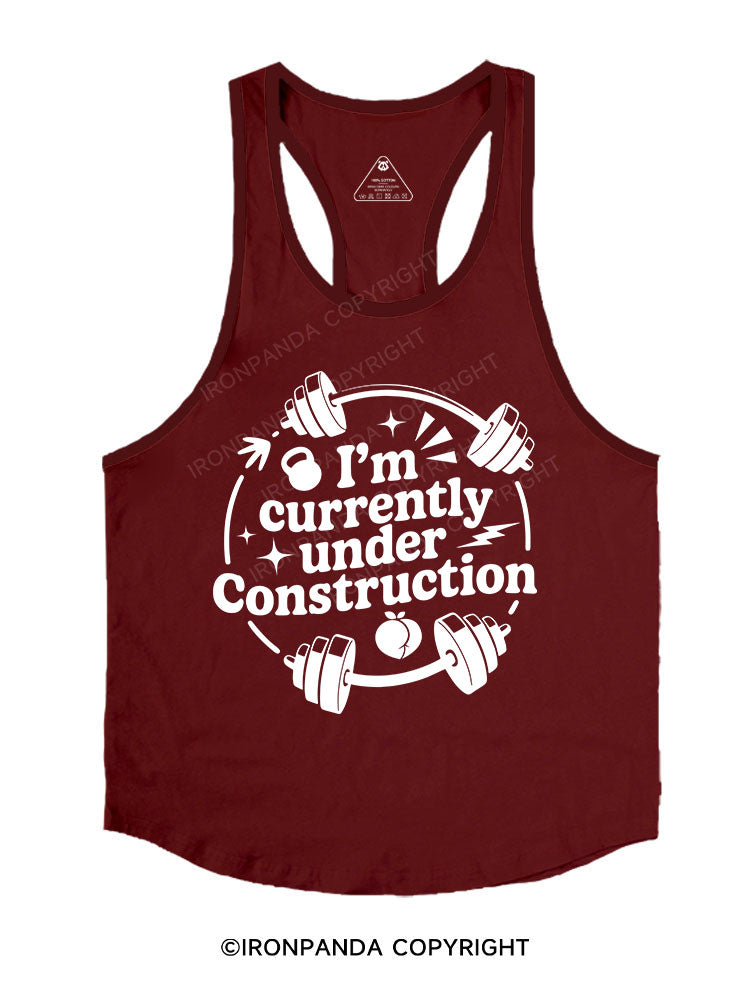 I'M CURRENTLY UNDER CONSTRUCTION Stringer Gym Vest