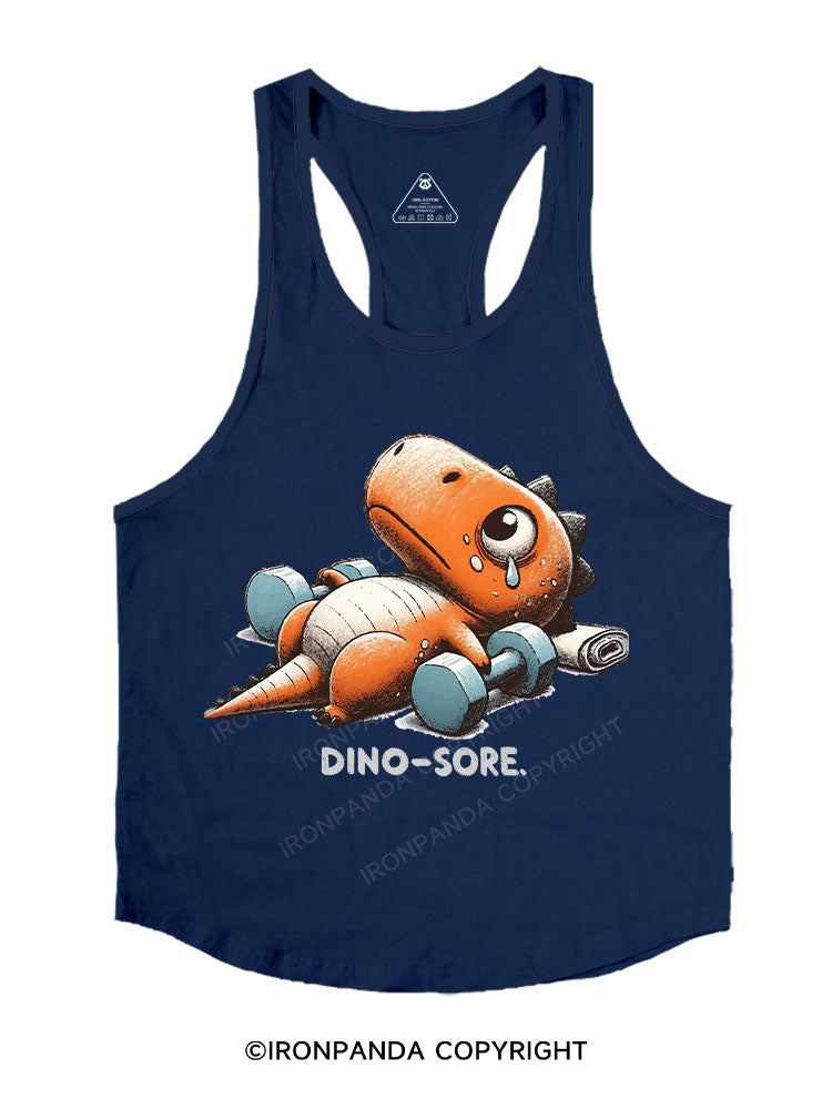 Dino-Sore After Workout Stringer Gym Vest