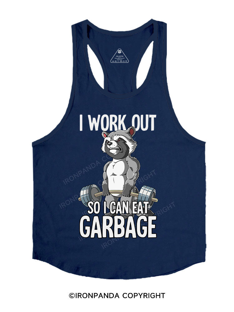 I workout so I can eat garbage Stringer Gym Vest