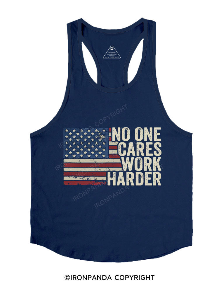 NO ONE CARES WORK HARDER Stringer Gym Vest