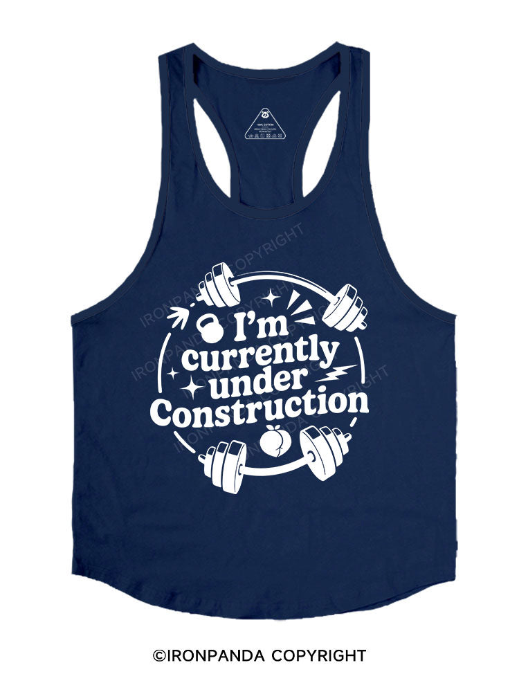 I'M CURRENTLY UNDER CONSTRUCTION Stringer Gym Vest