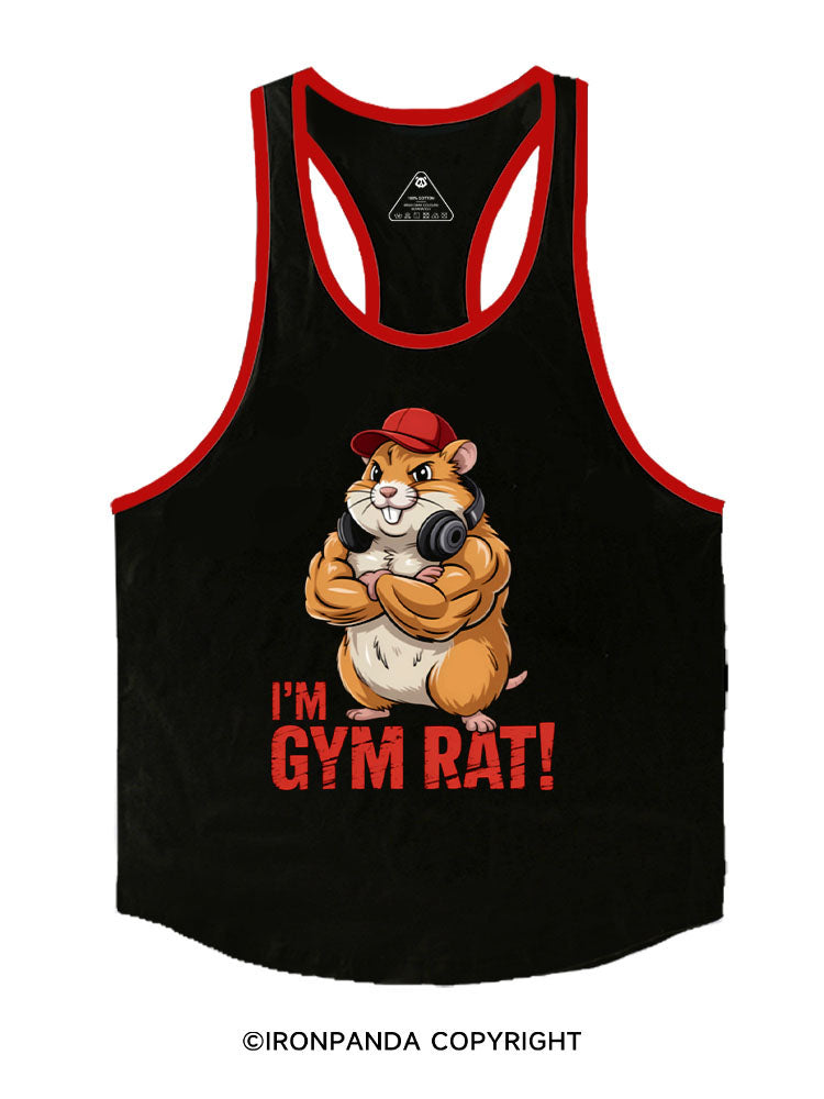 I’M GYM RAT Stringer Gym Vest