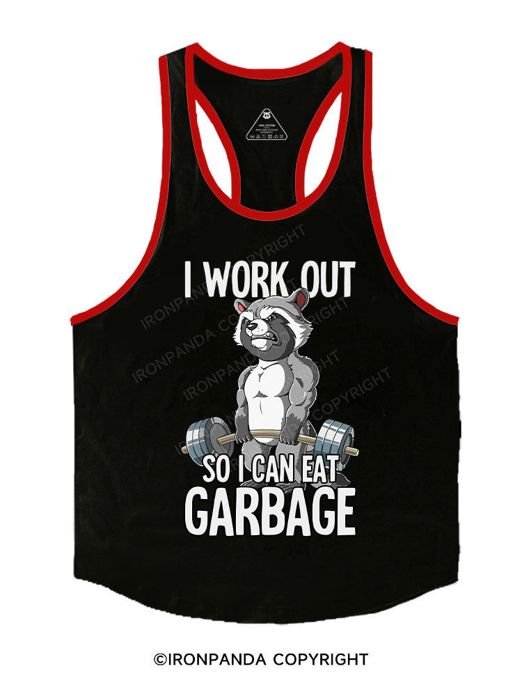 I workout so I can eat garbage Stringer Gym Vest