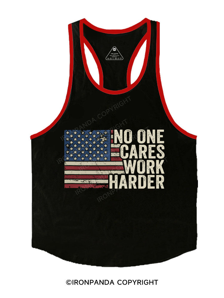 NO ONE CARES WORK HARDER Stringer Gym Vest