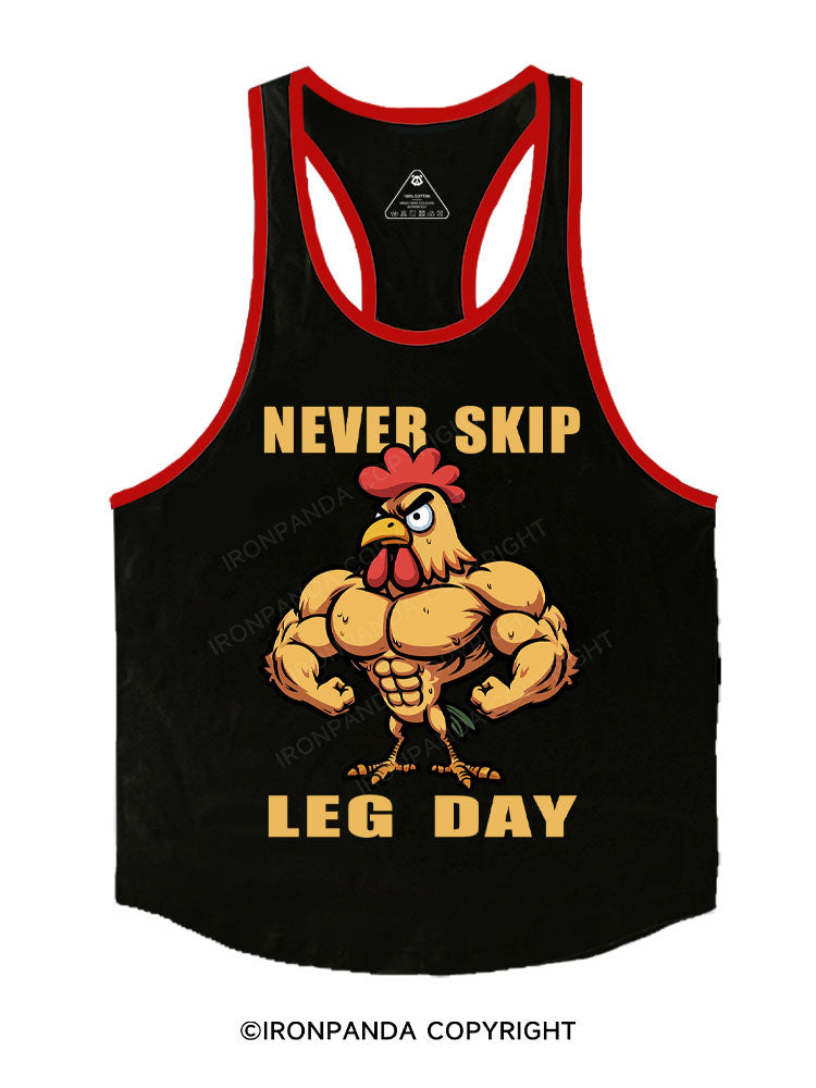 NEVER SKIP LEG DAY Stringer Gym Vest