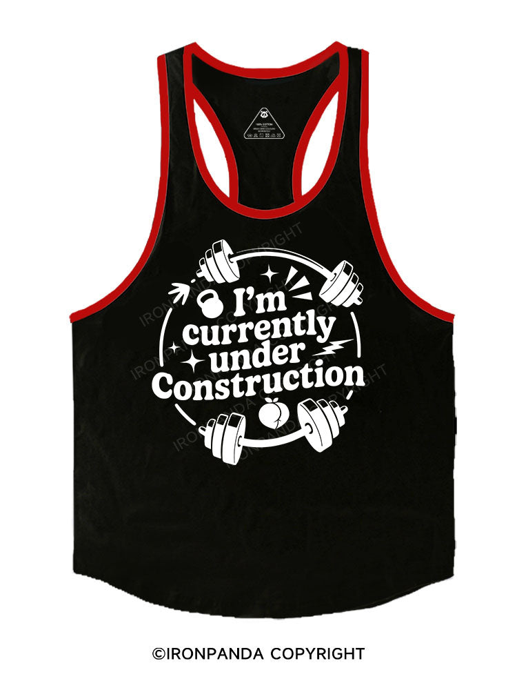 I'M CURRENTLY UNDER CONSTRUCTION Stringer Gym Vest