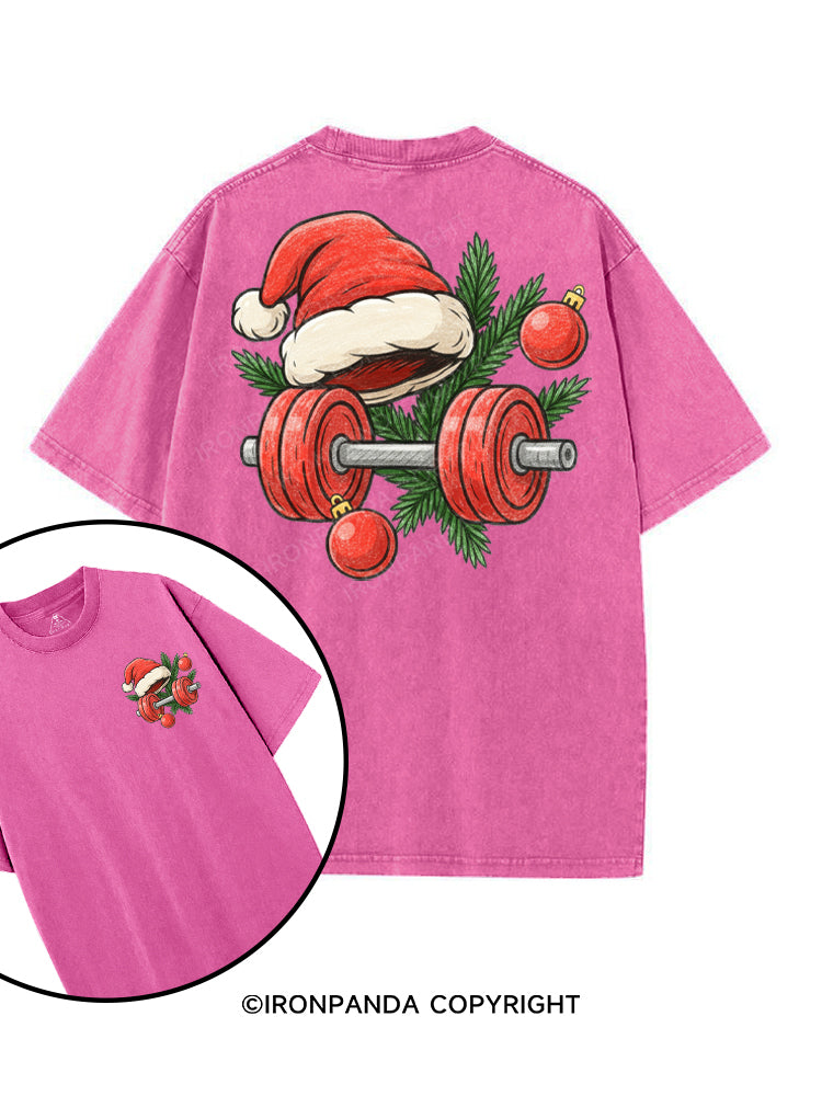 HO HO HO, TIME TO LIFT! printed Gym Shirt