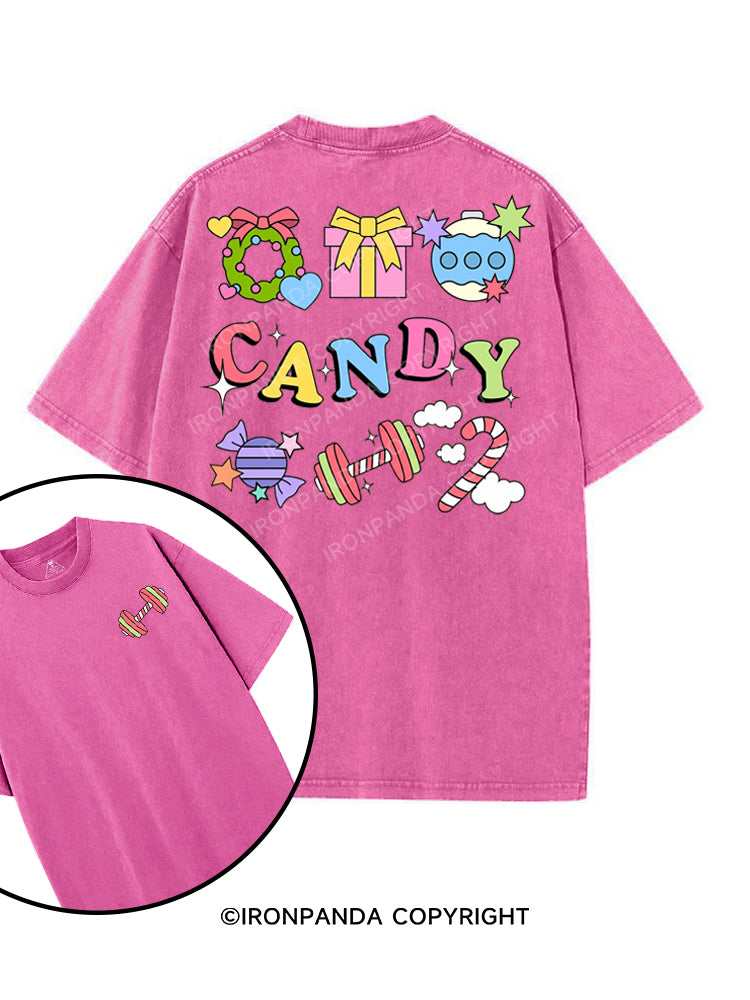 CHRISTMAS CANDY printed Gym Shirt