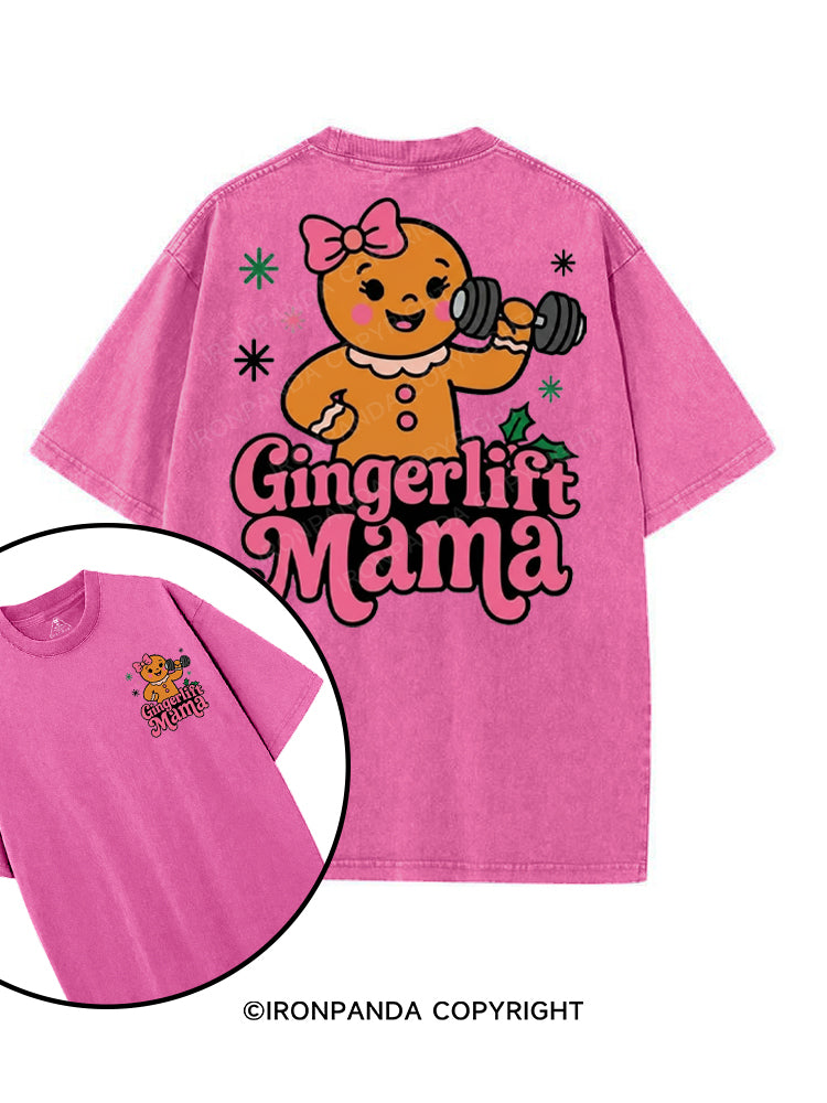GINGERLIFT MAMA printed Gym Shirt