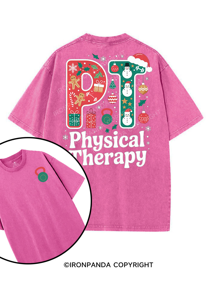 PHYSICAL THERAPY printed Gym Shirt