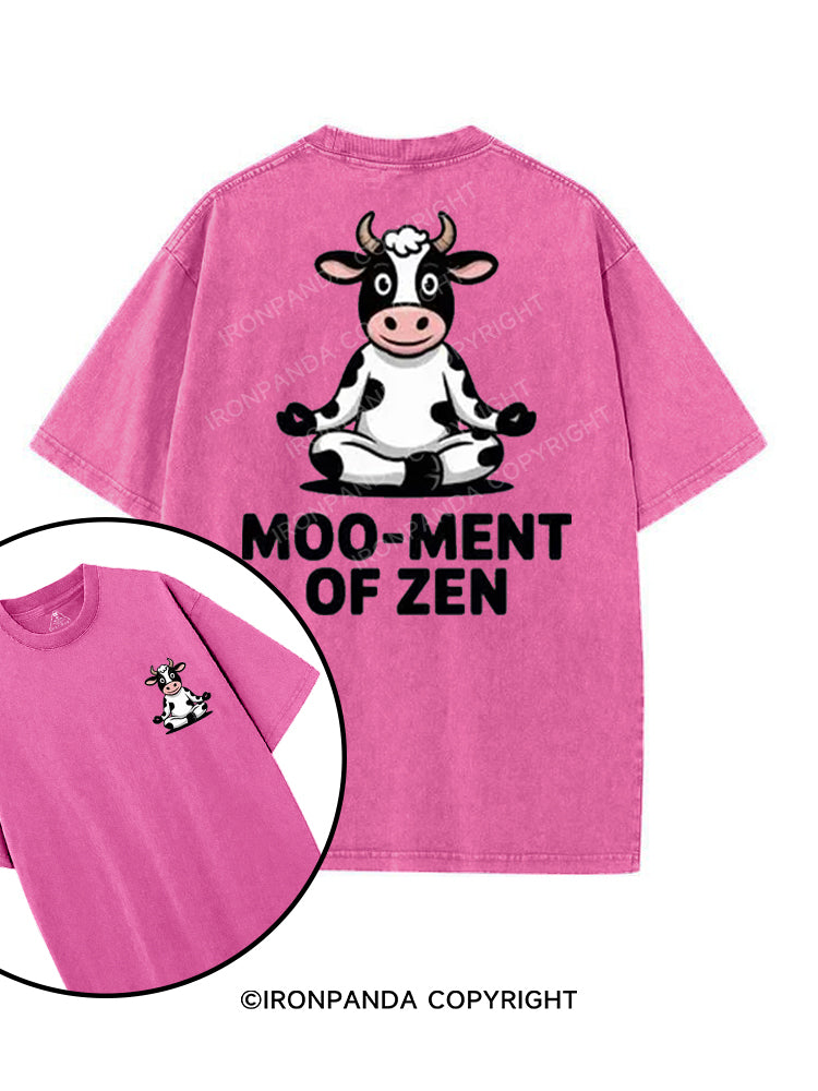 MOO-MENT OF ZEN printed Gym Shirt