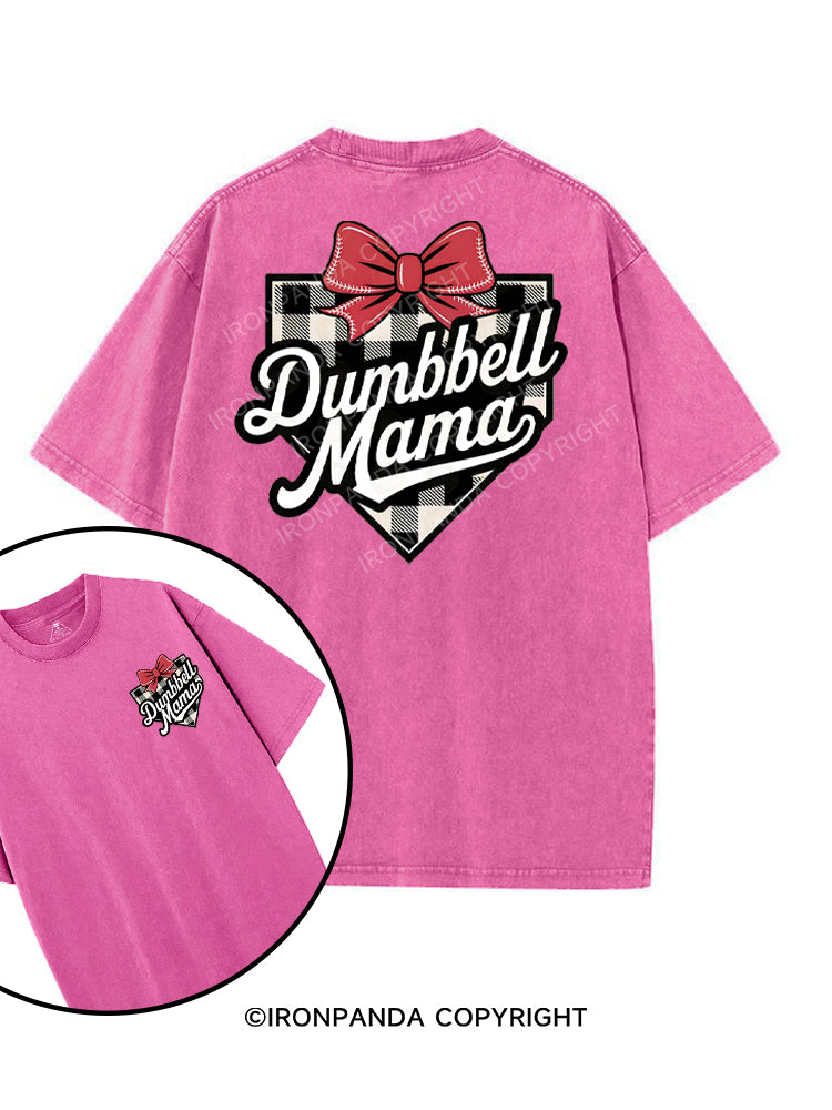 DUMBBELL MAMA printed Gym Shirt