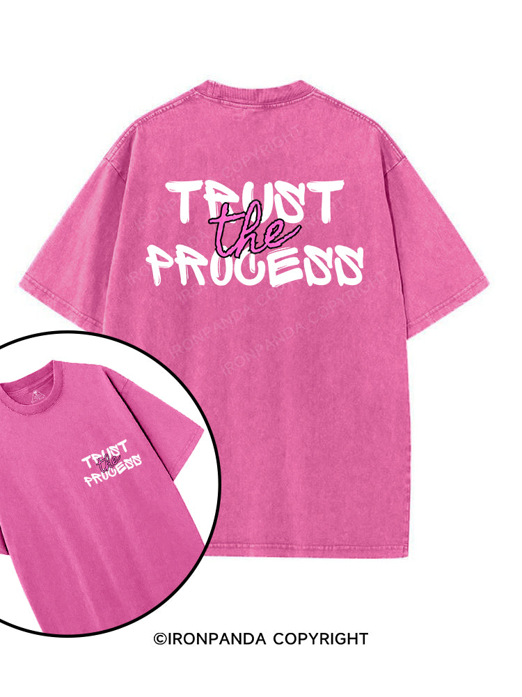 TRUST THE PROCESS printed Gym Shirt