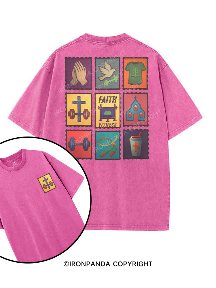 FAITH & FITNESS printed Gym Shirt