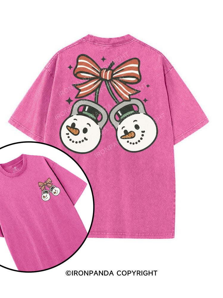 JOLLY SNOWMAN STRENGTH printed Gym Shirt