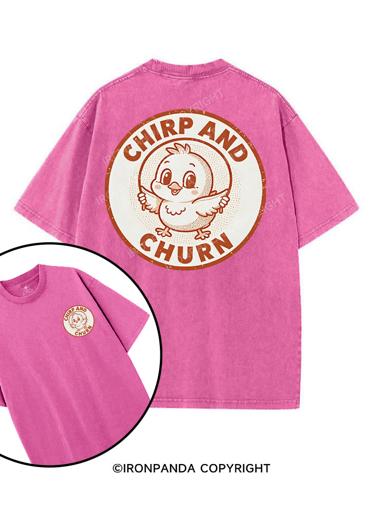 CHIRP AND CHURN printed Gym Shirt