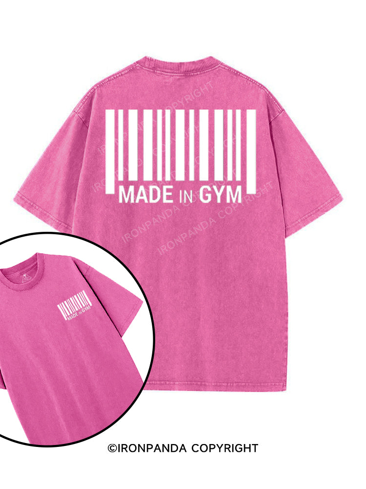 MADE IN GYM printed Gym Shirt