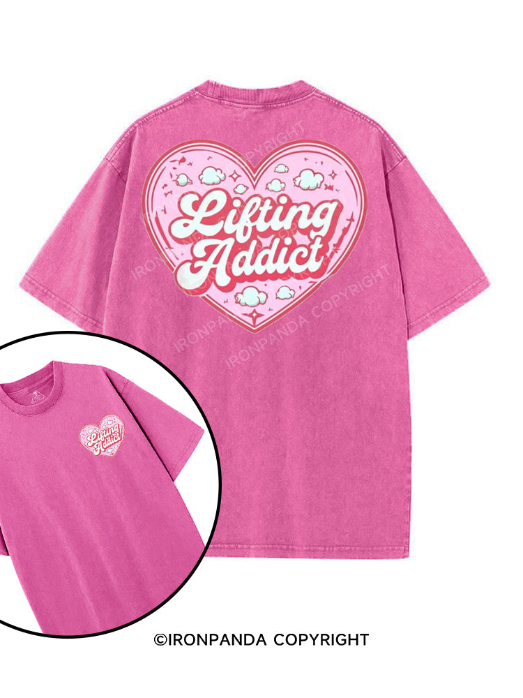 LIFTING ADDICT printed Gym Shirt