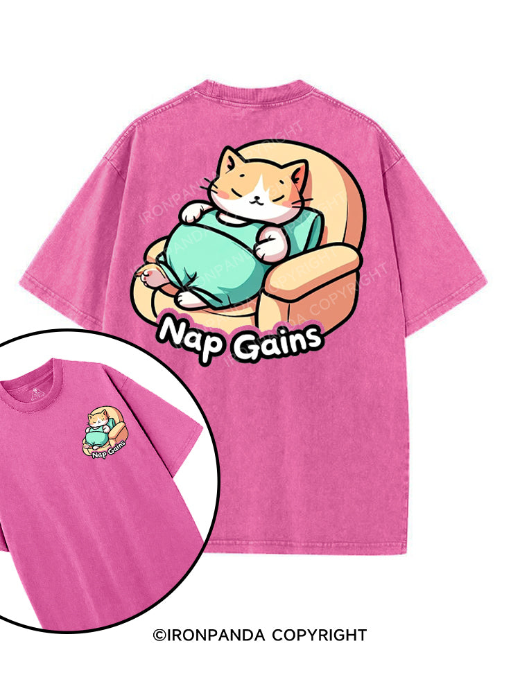 NAP GAINS printed Gym Shirt