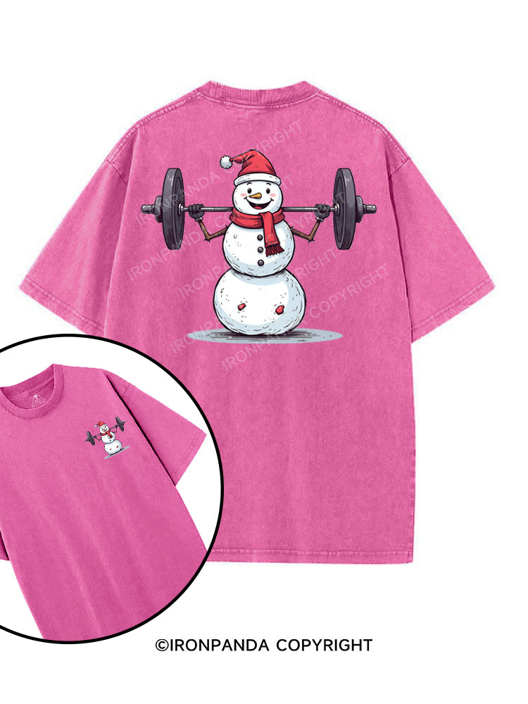 SNOWY GAINS printed Gym Shirt