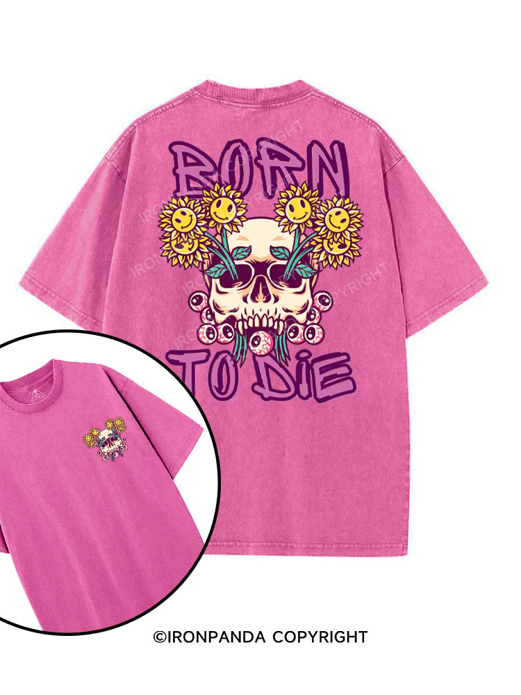 BORN TO DIE printed Gym Shirt