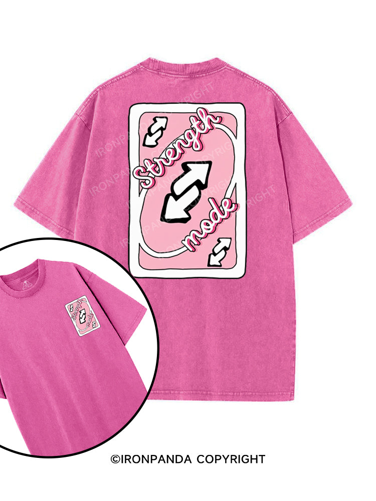 STRENGTH MODE printed Gym Shirt