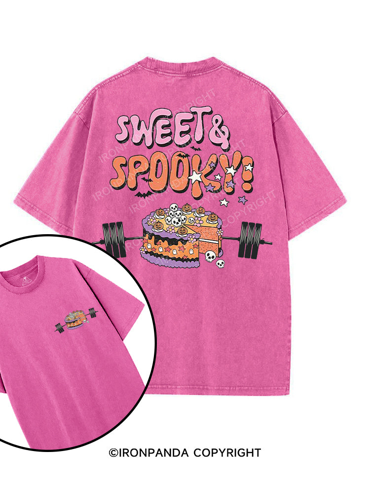 SWEET & SPOOKY printed Gym Shirt