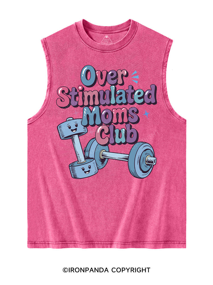 OVER STIMULATED MOMS CLUB Washed Tank
