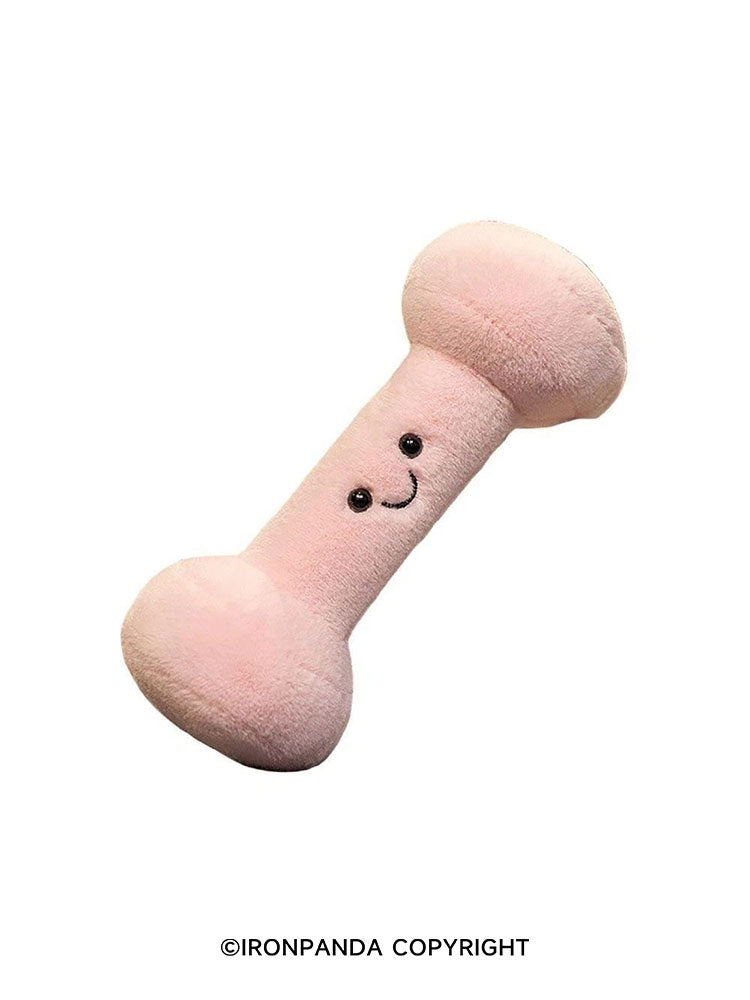 IronPanda Playful Fitness Themed Plush Dumbbell Toys