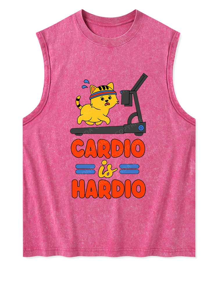 CARDIO IS MY HARDIO Washed Tank
