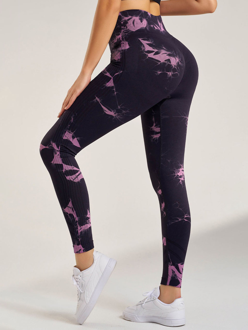 Elastic Tie Dyed Fitness Yoga Pants