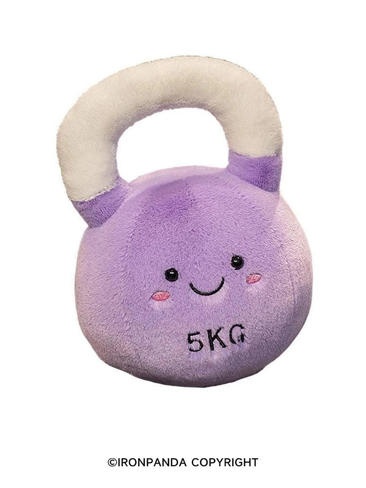IronPanda Playful Fitness Themed Plush Dumbbell Toys
