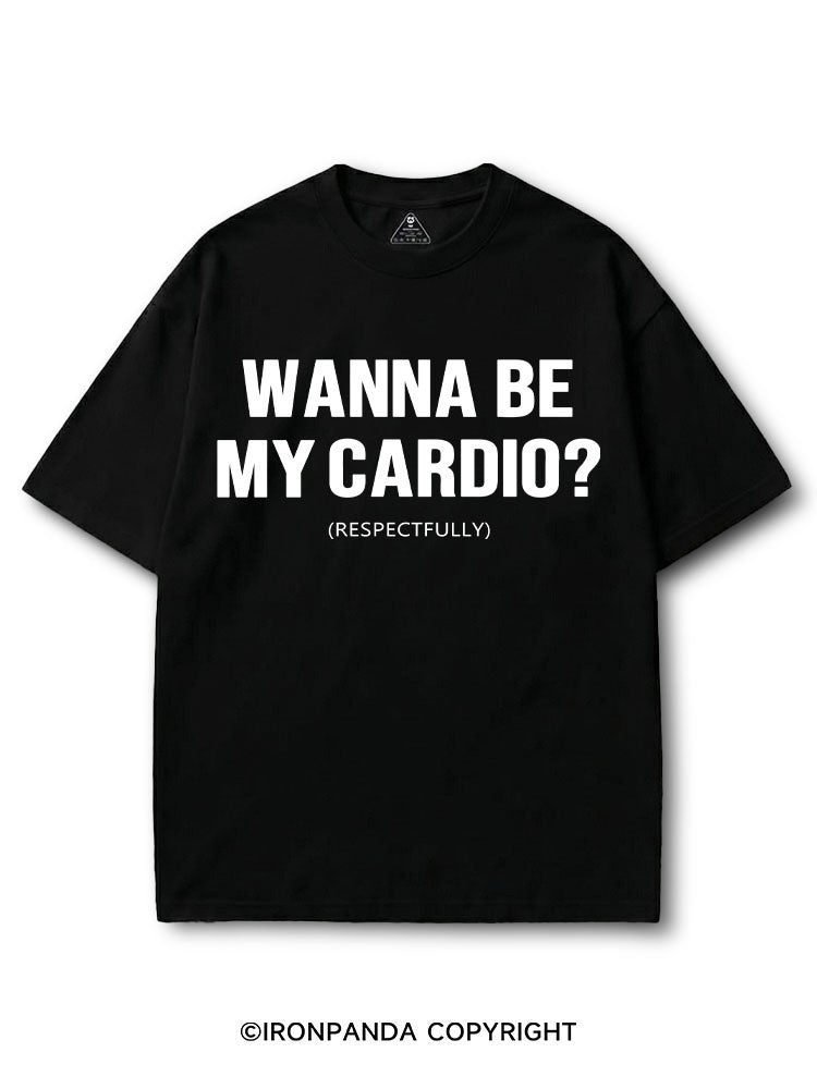 WANNA BE MY CARDIO? (RESPECTFULLY) COTTON PUMP COVER