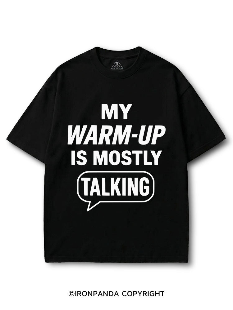 MY WARM‑UP IS MOSTLY TALKING COTTON PUMP COVER