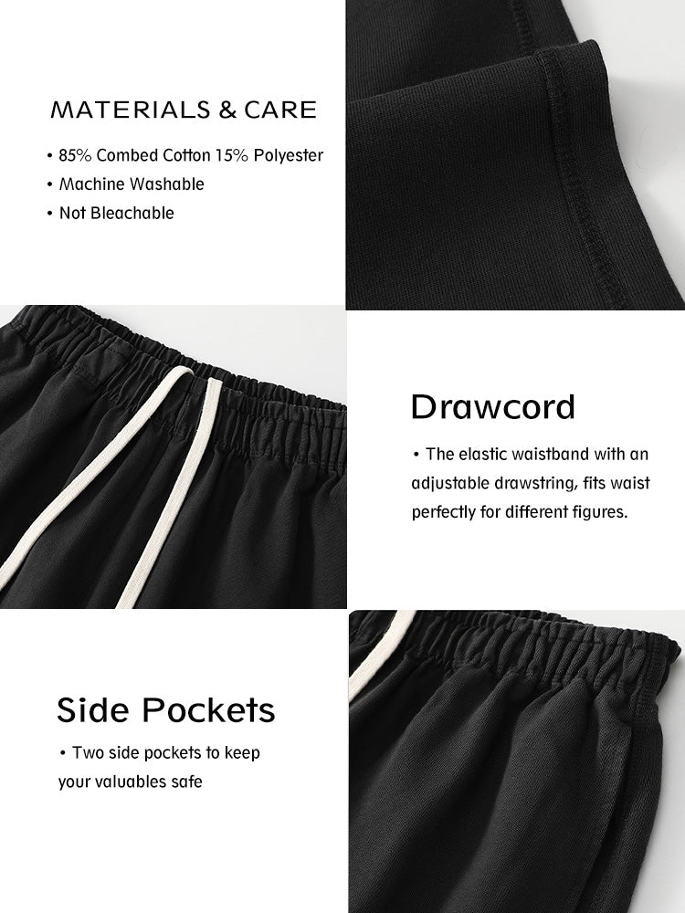 WOLVES Loose Cotton Gym Shorts