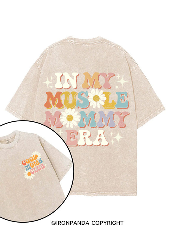IN MY MUSCLE MOMMY ERA printed Gym Shirt