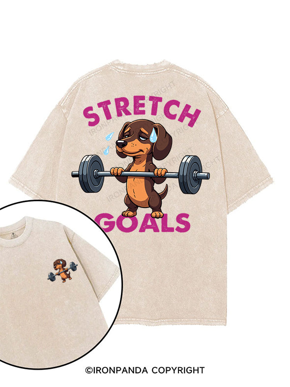STRETCH  GOALS printed Gym Shirt