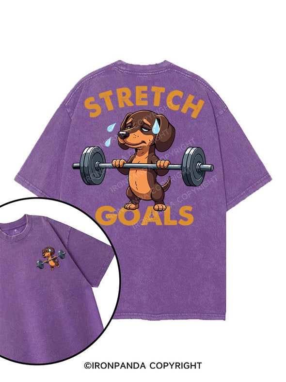 STRETCH  GOALS printed Gym Shirt