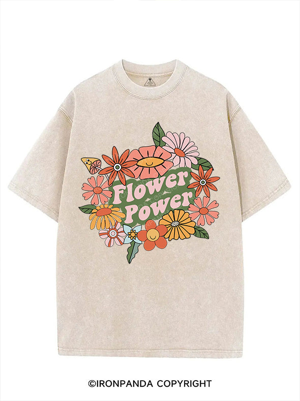 FLOWER POWER VINTAGE GYM SHIRT