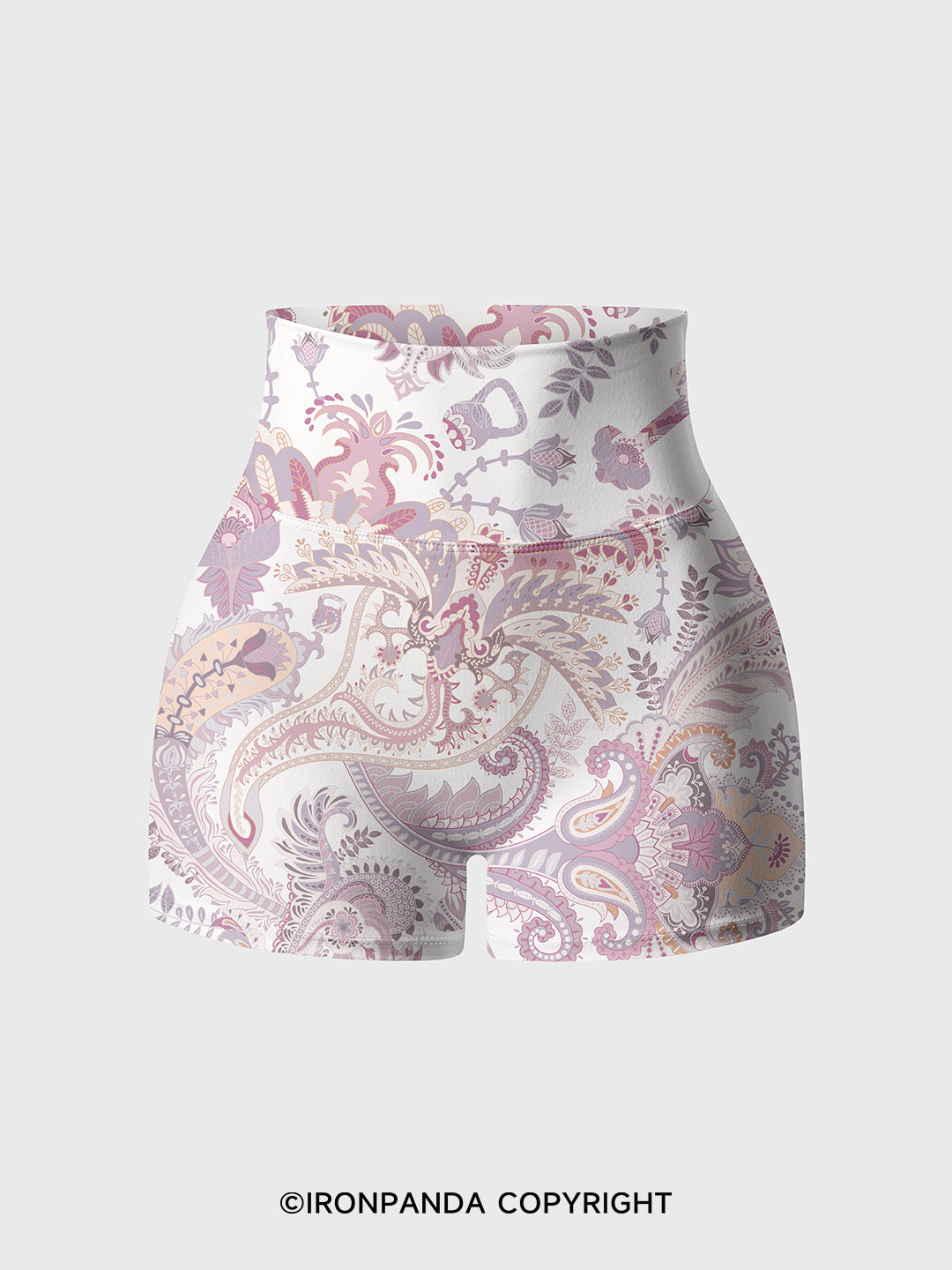 flowers Printed Yoga Shorts