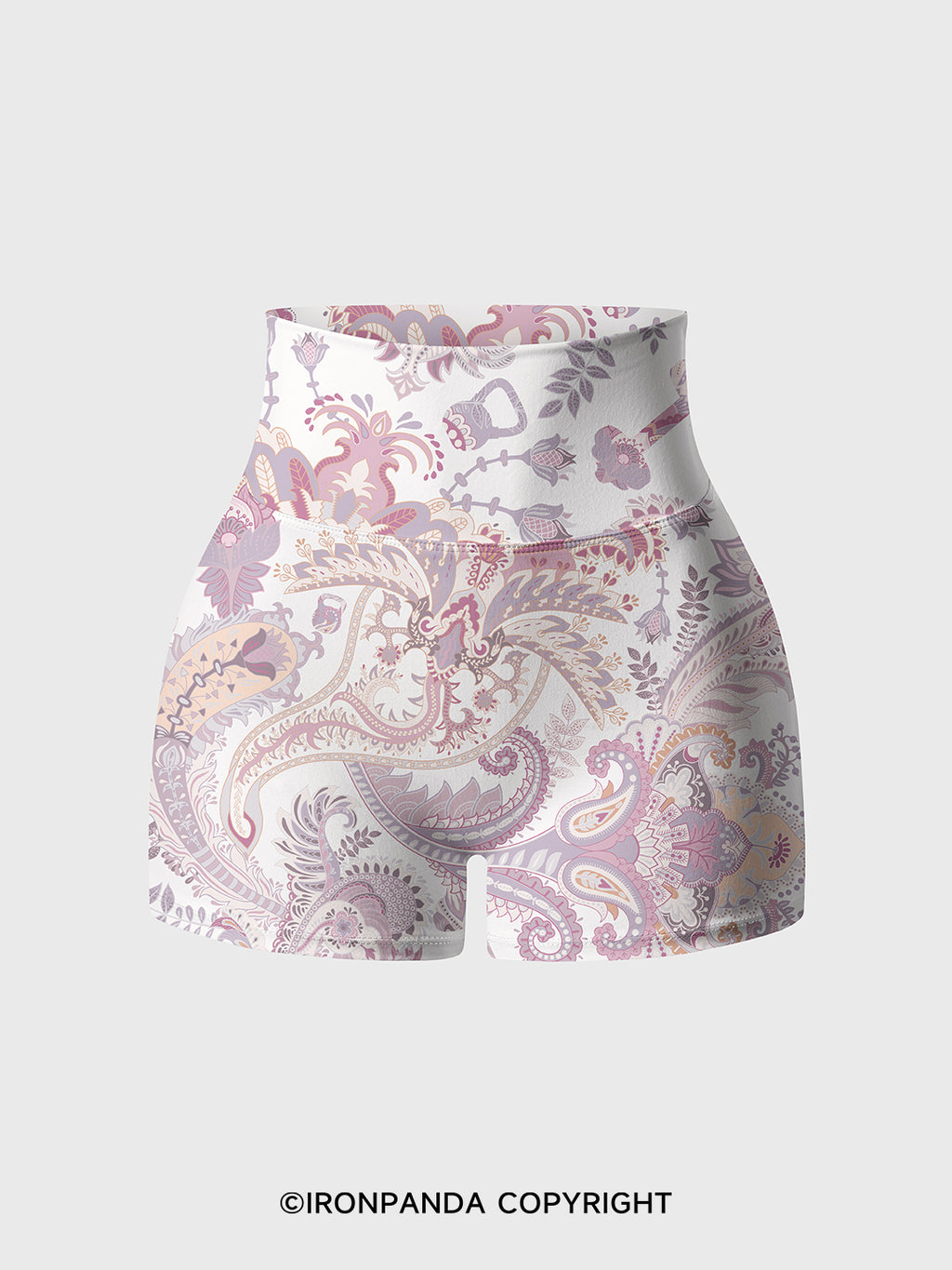 flowers Printed Yoga Shorts