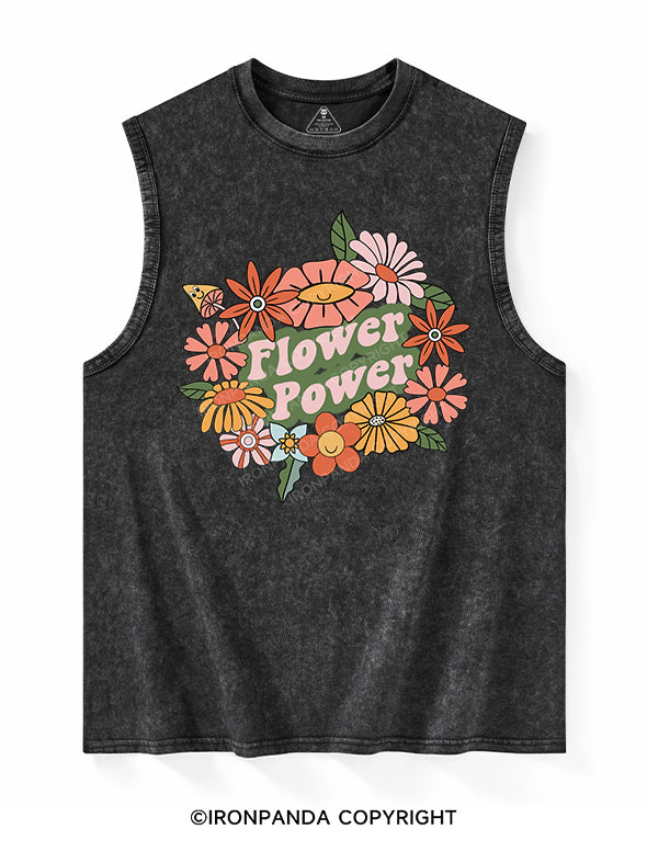 FLOWER POWER Washed Tank