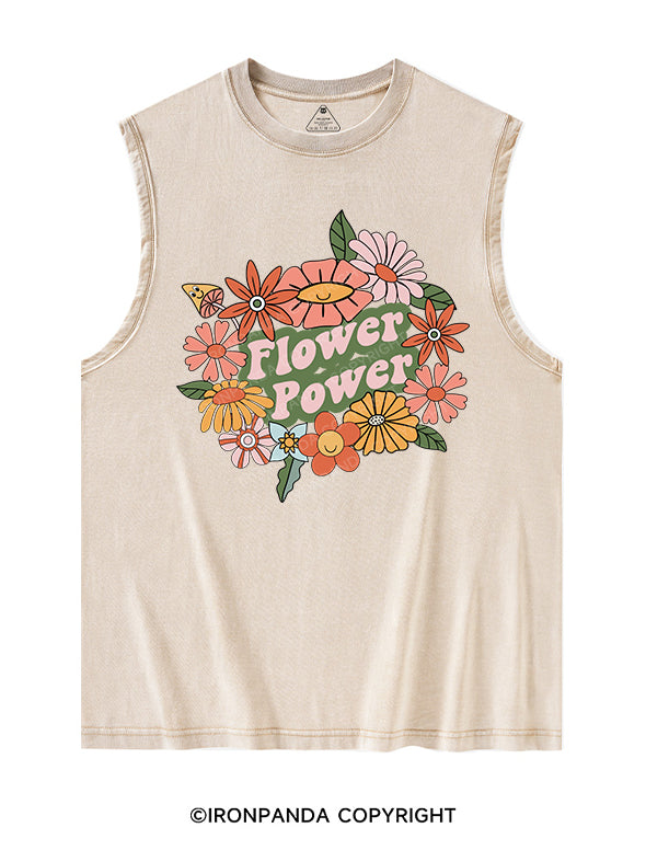 FLOWER POWER Washed Tank