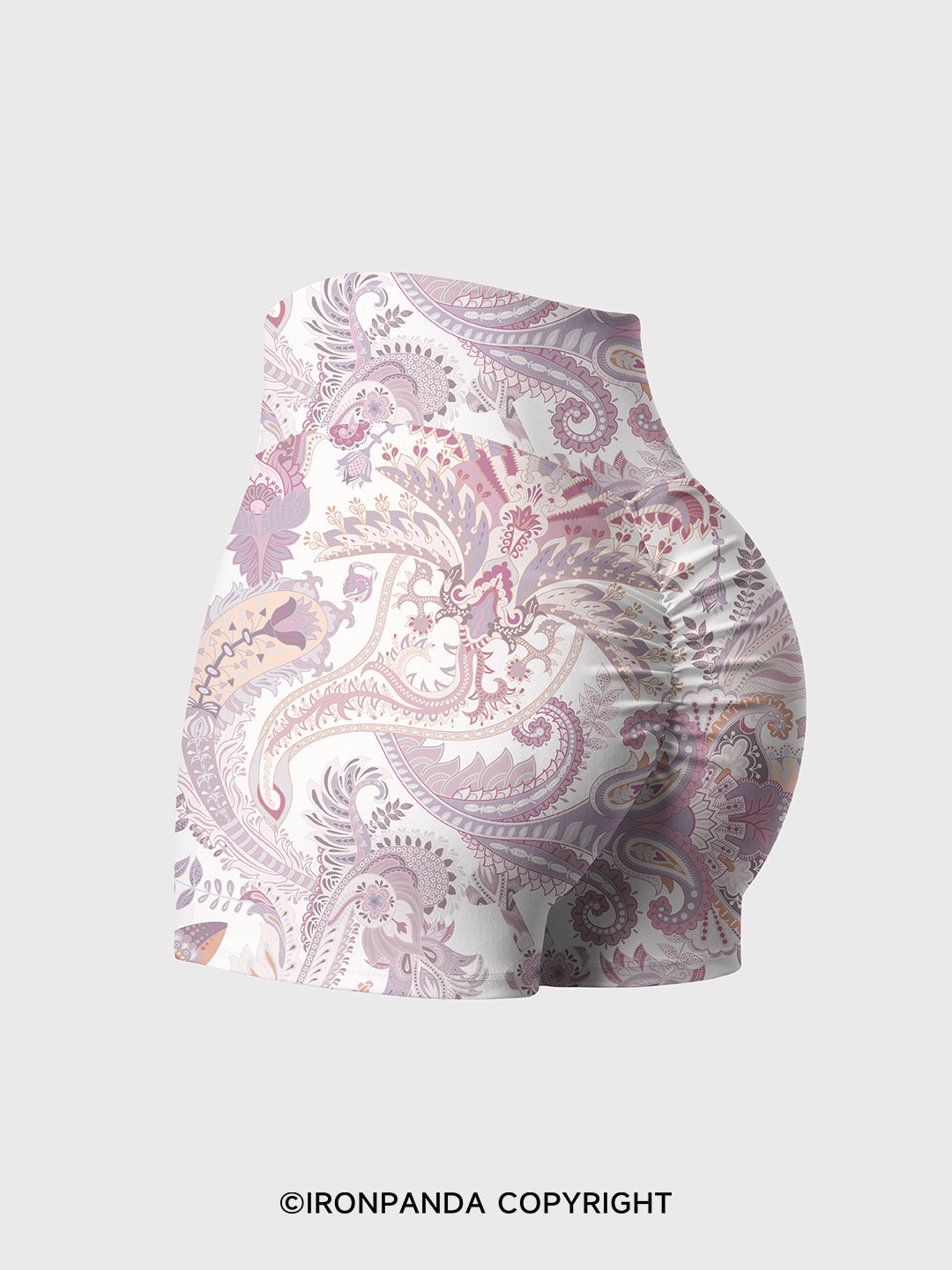 flowers Printed Yoga Shorts
