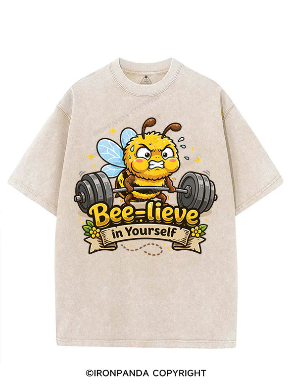 bee-lieve in yourself VINTAGE GYM SHIRT